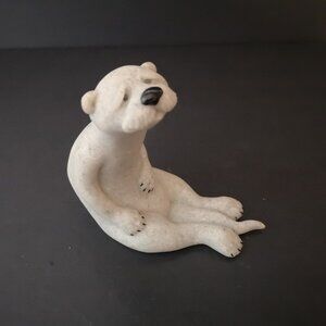 Vintage Second Nature Design Quarry Critters Otis The Otter Sculpture 2000